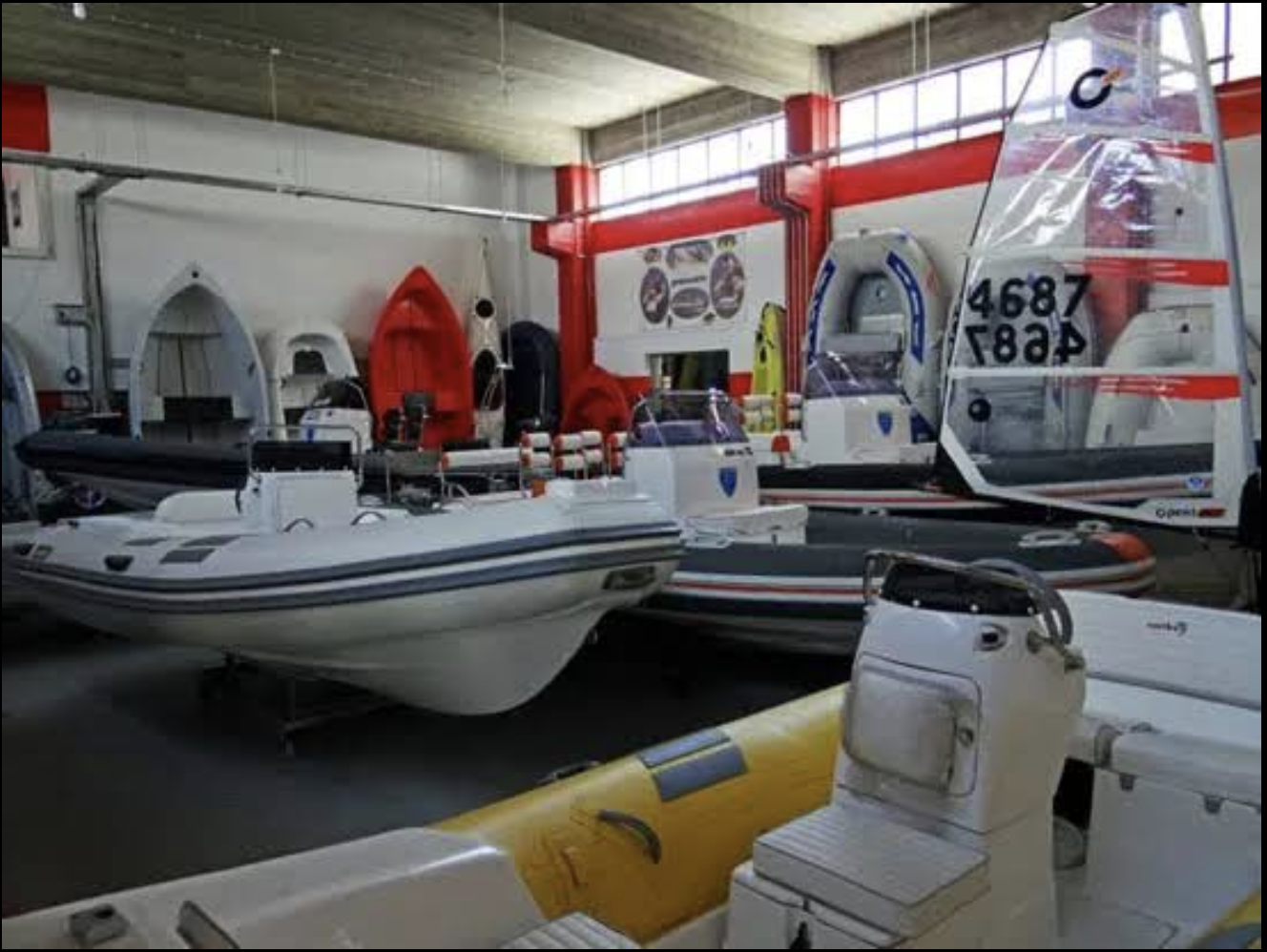 Giorgos Loukianos in the showroom